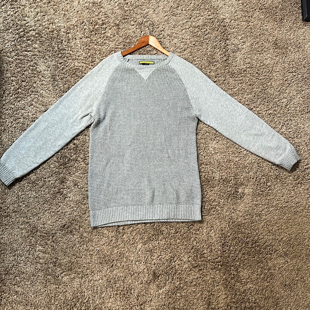 Large Gray Knitted Men’s Sweater